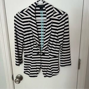 White House Black Market- Knit Blazer-Striped
